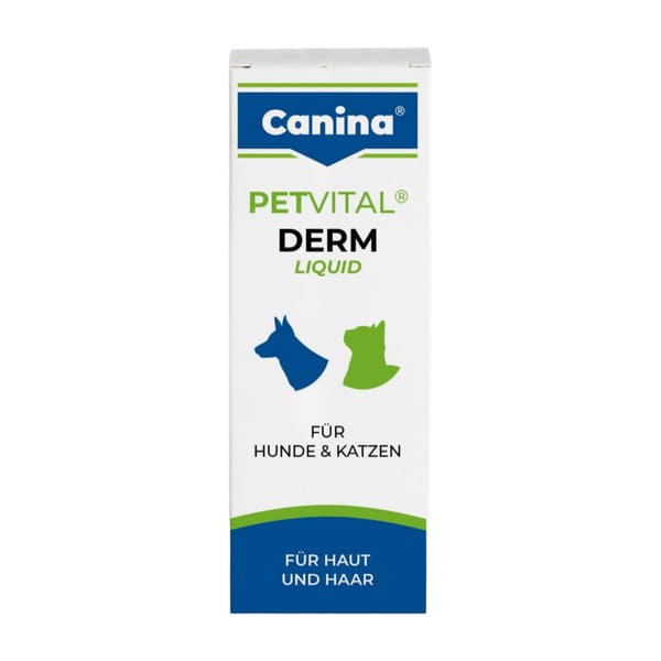 Canina Petvital Derm Liquid omega eļļa ādai un apmatojumam suņiem un kaķiem 25 ml